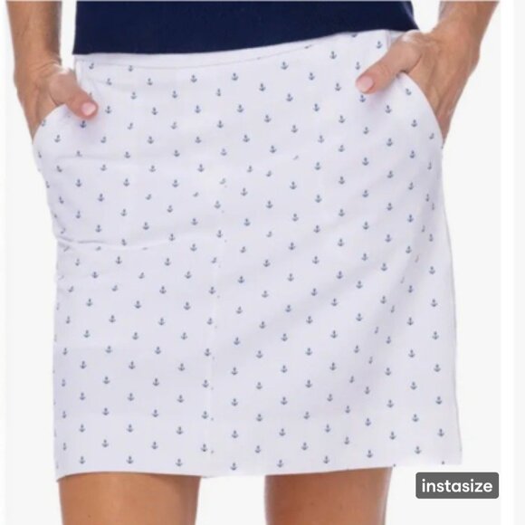 No Brand Dresses & Skirts - Nautical Skirt Anchor Pattern White Size 12